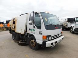 2005 GMC W-5500 Sweeper Truck, VIN J8DE5B16257901874, Automatic Transmission, Isuzu 4HKITC Turbo