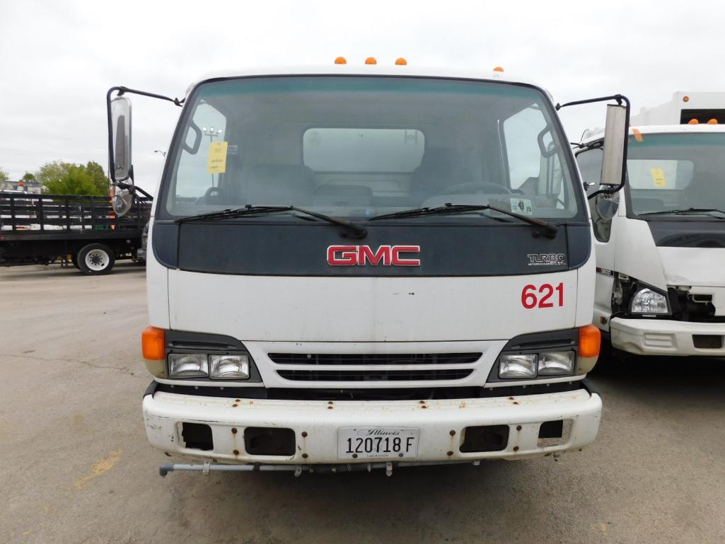 2005 GMC W-5500 Sweeper Truck, VIN J8DE5B16257901874, Automatic Transmission, Isuzu 4HKITC Turbo