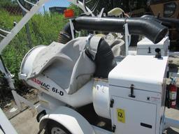 Madvac 61-D Litter Picker, Diesel Engine, Trailer Mounted, S/N 11272, 11 Hours Indicated