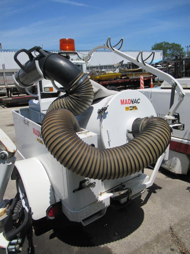 Madvac 61-D Litter Picker, Diesel Engine, Trailer Mounted, S/N 11272, 11 Hours Indicated