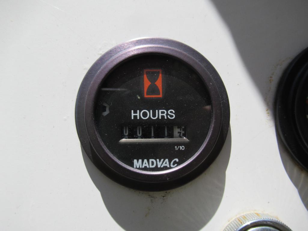 Madvac 61-D Litter Picker, Diesel Engine, Trailer Mounted, S/N 11272, 11 Hours Indicated