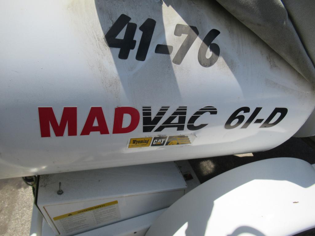 Madvac 61-D Litter Picker, Diesel Engine, Trailer Mounted, S/N 11272, 11 Hours Indicated