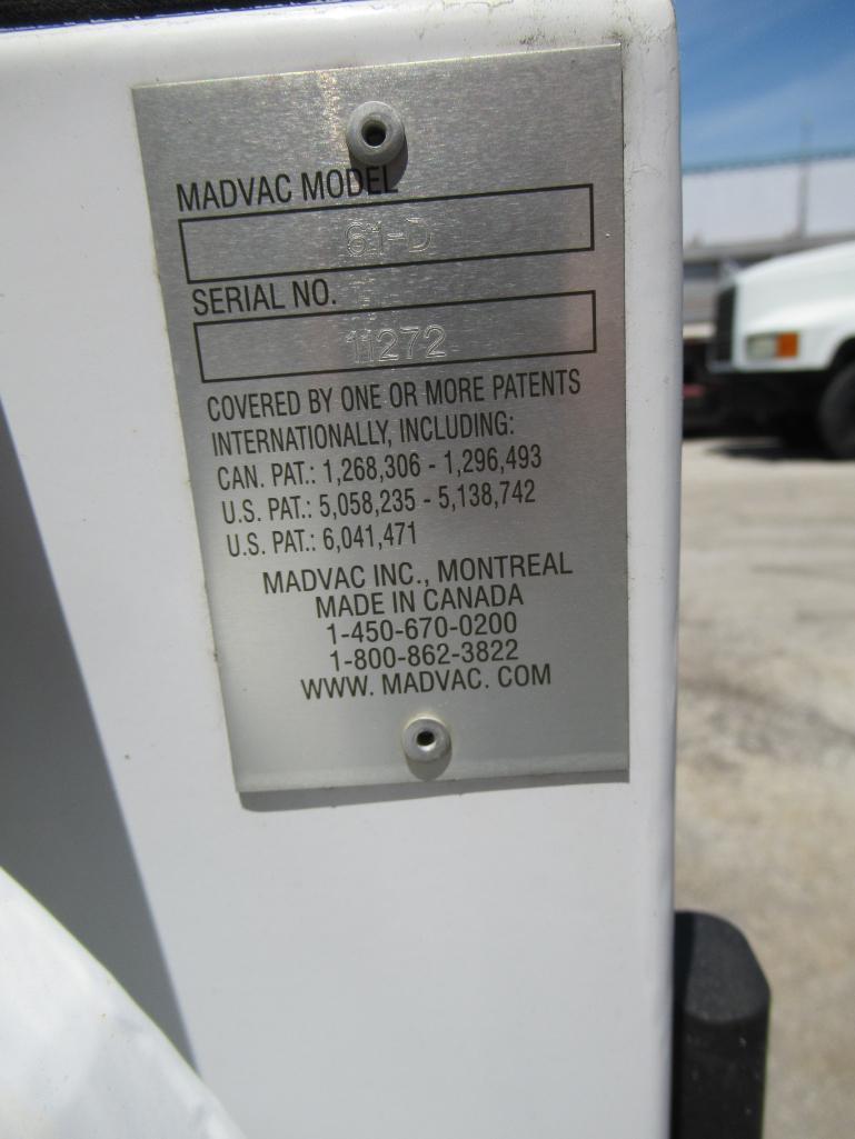 Madvac 61-D Litter Picker, Diesel Engine, Trailer Mounted, S/N 11272, 11 Hours Indicated