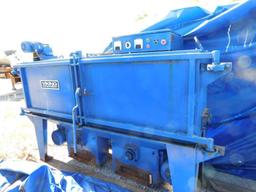 LOT: Viking Small Tank Blast Cabinet w/Powered Rollers & Collector (OUTSIDE - AS IS) (LOCATED