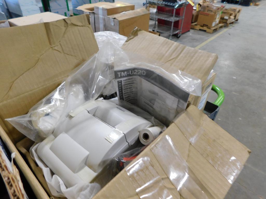 LOT: Liquid Controls LCRIQ Screen, Lectro Count Module MA-7-10 Unit, (3) Epson Ticket Printers (N...