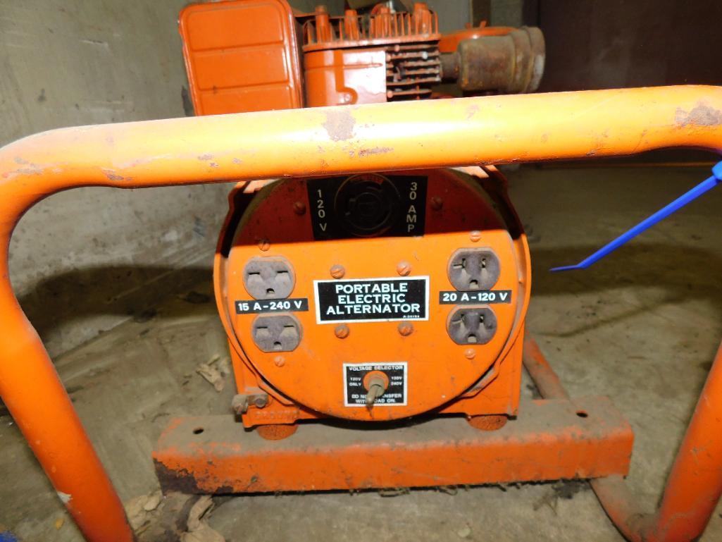 LOT: (1) Kohler 225 Generator, Model 2250, 2.25 KVA (CORD REEL DOESN'T PULL), (1) Surge Portable