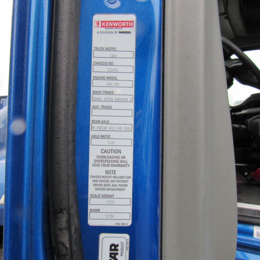 2020 Kenworth T680 Sleeper Truck, VIN 1XKYD49X7LJ221452, Automatic Transmission, Cummins X15 Turbo