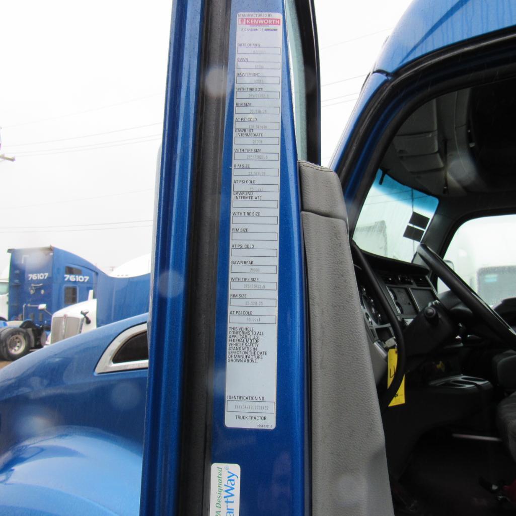 2020 Kenworth T680 Sleeper Truck, VIN 1XKYD49X7LJ221452, Automatic Transmission, Cummins X15 Turbo