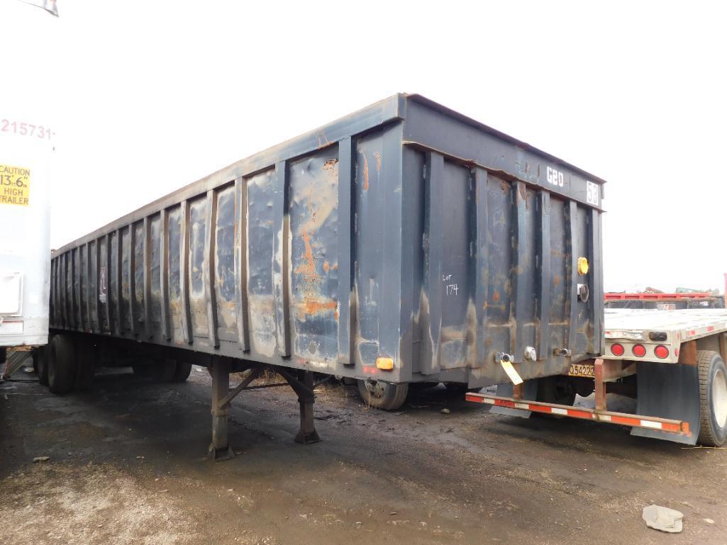 35' Scrap Gondola Trailer #G20 (NO TITLE) (LOCATED AT: 1255 Gifford Rd., Elgin, IL 60120)