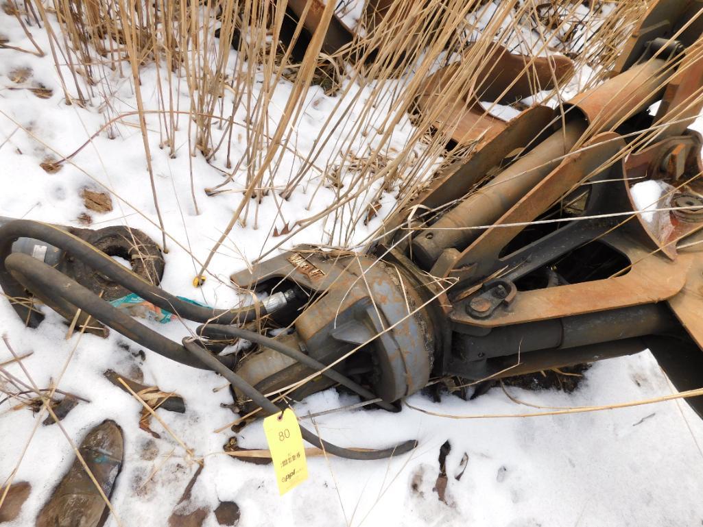 Bateman 4-Tine Hydraulic Grapple (LOCATED AT: 1255 Gifford Rd., Elgin, IL 60120 )