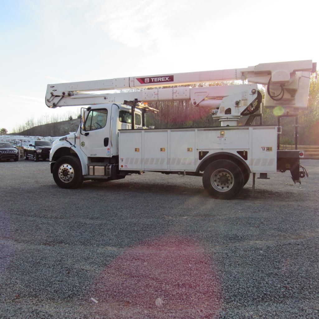 2020 Terex TC-55, 55' Rear Mounted 2-Man Bucket Aerial Boom, S/N 2200169688, Front & Rear A-Frame