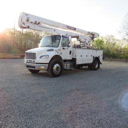2020 Terex TC-55, 55' Rear Mounted 2-Man Bucket Aerial Boom, S/N 2200169688, Front & Rear A-Frame