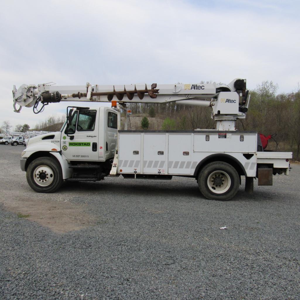 Altec DM47TR Rear Mounted Digger Derrick, S/N 0910DV4752, 12,000 Lb. Winch, 18" Auger (2010),