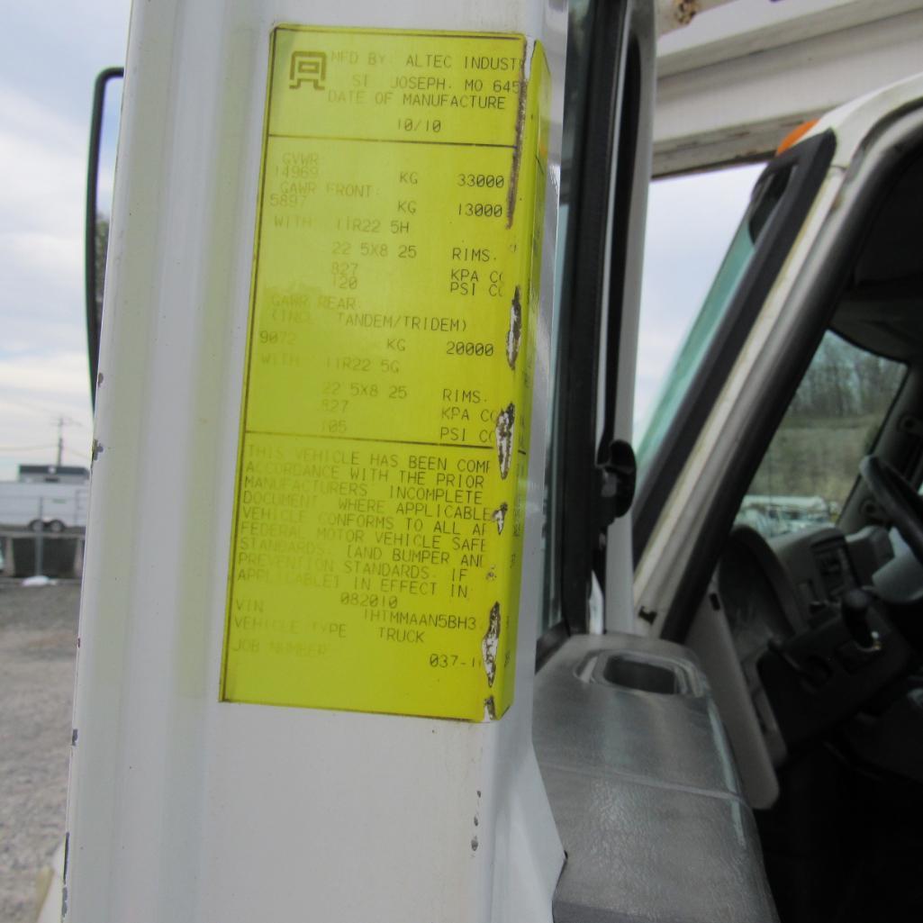 Altec DM47TR Rear Mounted Digger Derrick, S/N 0910DV4752, 12,000 Lb. Winch, 18" Auger (2010),