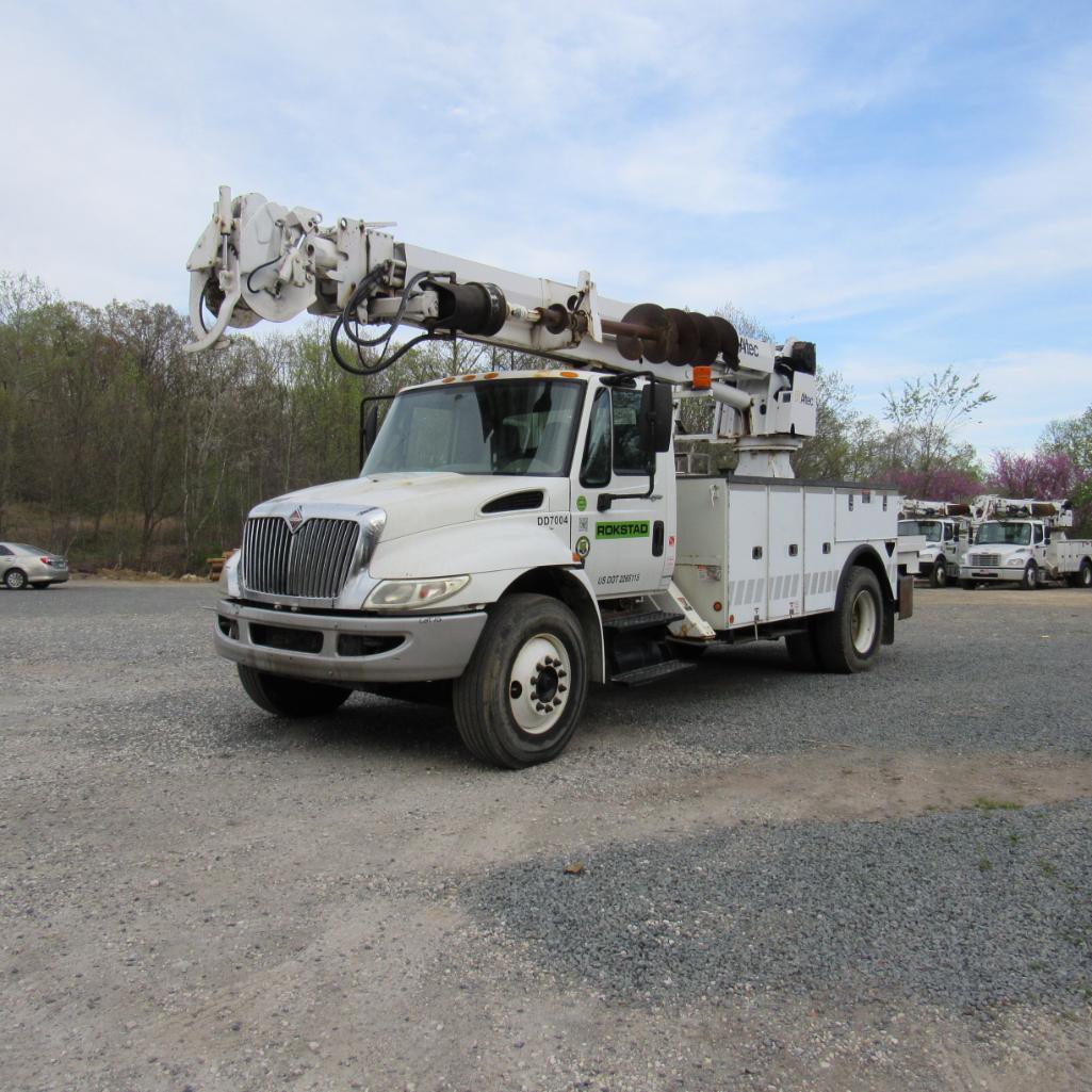 Altec DM47TR Rear Mounted Digger Derrick, S/N 0910DV4752, 12,000 Lb. Winch, 18" Auger (2010),