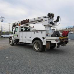 Altec DM47TR Rear Mounted Digger Derrick, S/N 0910DV4752, 12,000 Lb. Winch, 18" Auger (2010),