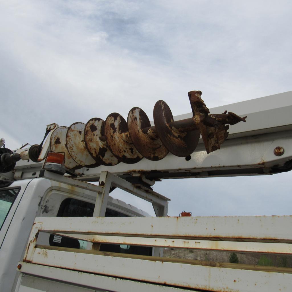 Altec DM47BTR Rear Mounted Digger Derrick, S/N 1013EB0917, 15,000 Lb. Winch, 18" Auger (2010),
