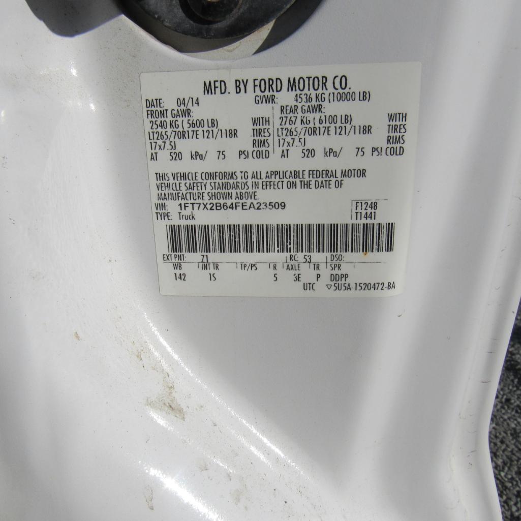 Ford F250 XL Super Duty Extended Cab 4 x 4 Truck, VIN: 1FT7X2B64FEA23509, 6.2 L V8 Gas, Automatic