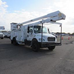 Altec AA755, 55' Rear Mounted 2-Man Bucket Aerial Boom, S/N 0413BZ7249, Front & Rear A-Frame