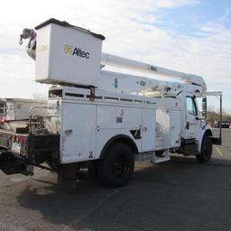 Altec AA755, 55' Rear Mounted 2-Man Bucket Aerial Boom, S/N 0413BZ7249, Front & Rear A-Frame