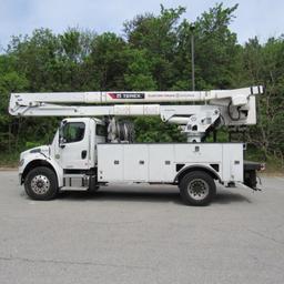 2019 Terex TC55, 55' Rear Mounted 2-Man Bucket Aerial Boom, S/N 2191269680, Front & Rear A-Frame