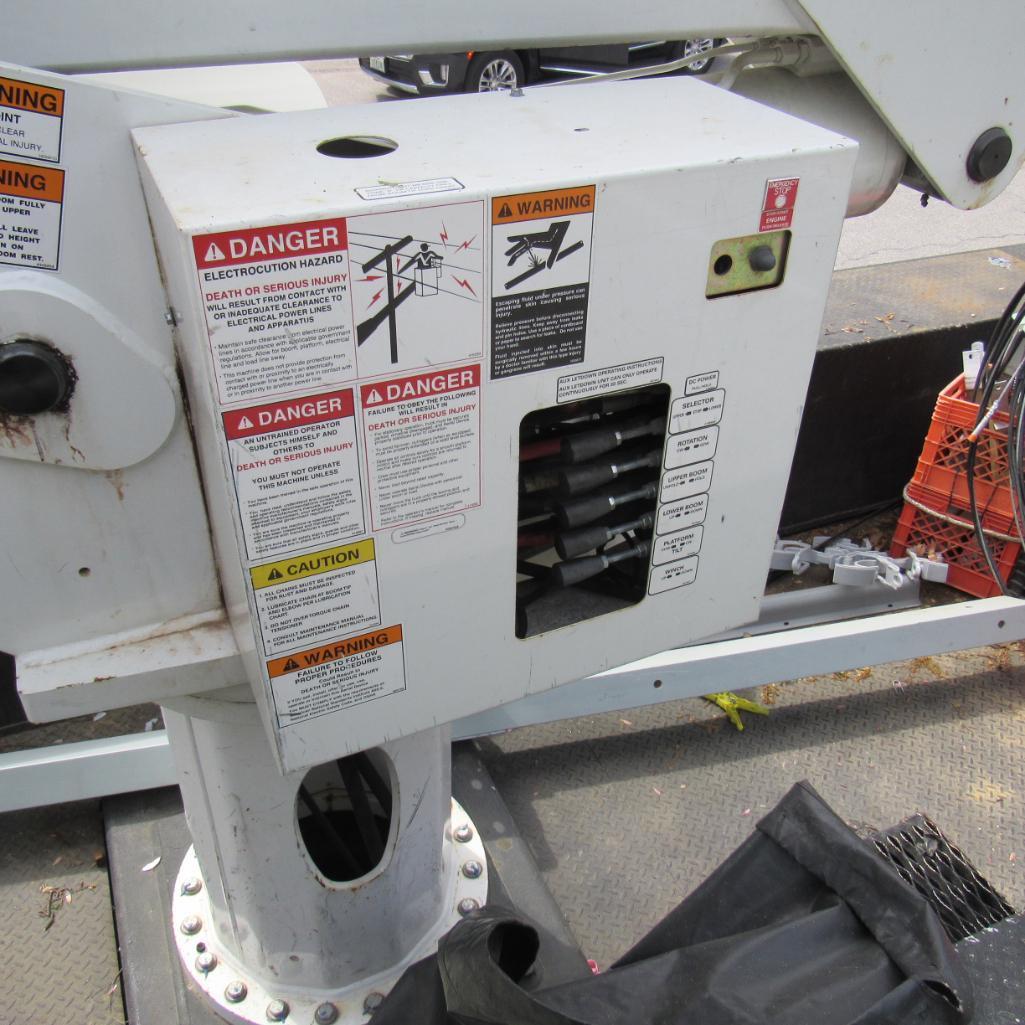 2019 Terex TC55, 55' Rear Mounted 2-Man Bucket Aerial Boom, S/N 2191269680, Front & Rear A-Frame