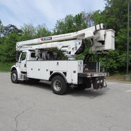 2019 Terex TC55, 55' Rear Mounted 2-Man Bucket Aerial Boom, S/N 2191269680, Front & Rear A-Frame