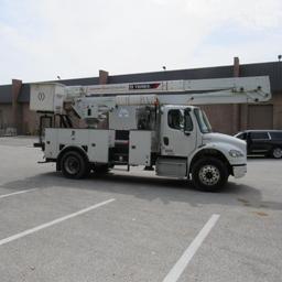 2019 Terex TC55, 55' Rear Mounted 2-Man Bucket Aerial Boom, S/N 2191269680, Front & Rear A-Frame