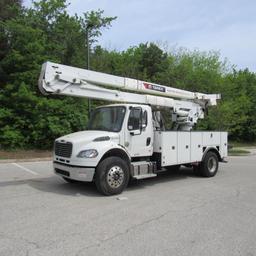 2019 Terex TC55, 55' Rear Mounted 2-Man Bucket Aerial Boom, S/N 2191269680, Front & Rear A-Frame