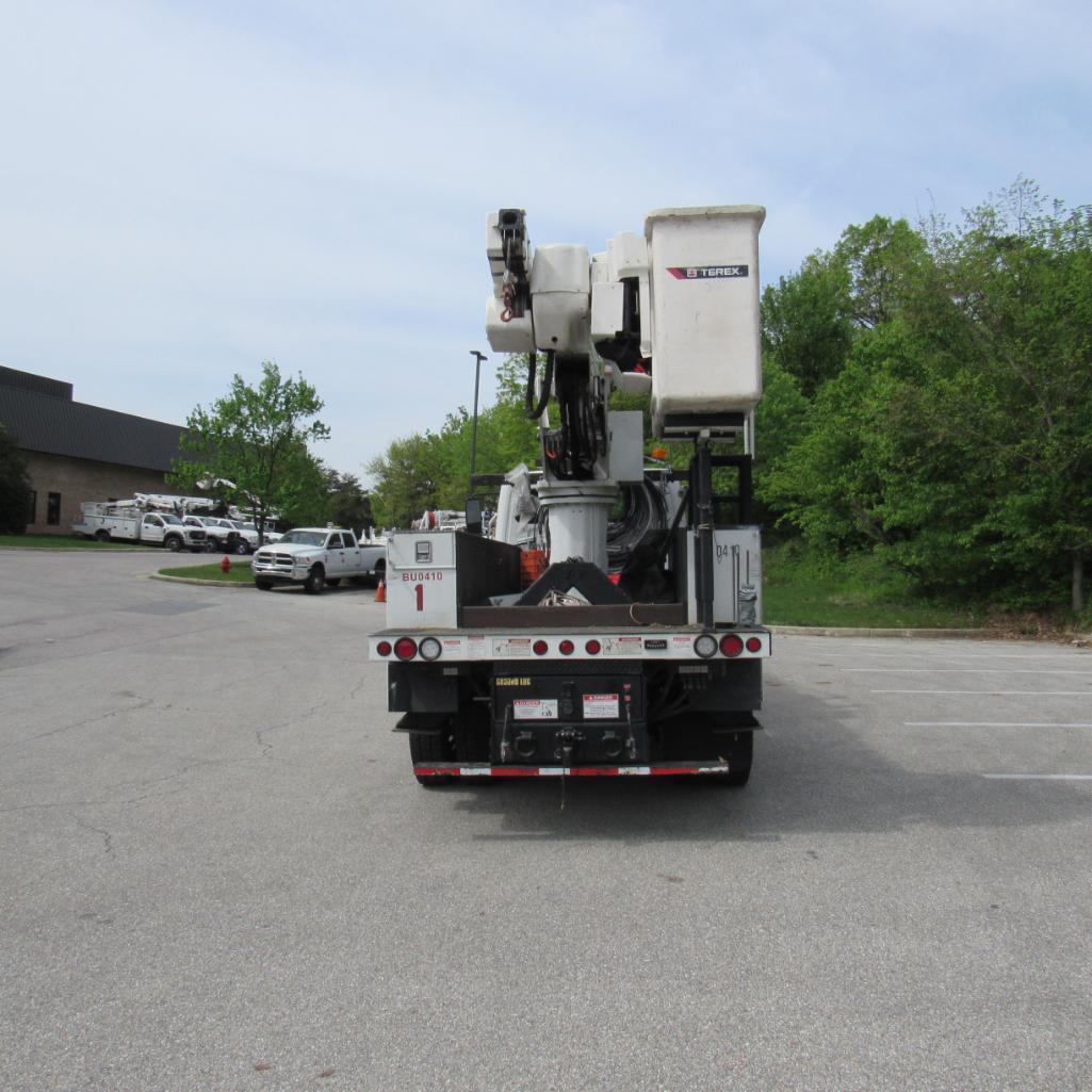 2019 Terex TC55, 55' Rear Mounted 2-Man Bucket Aerial Boom, S/N 2191269680, Front & Rear A-Frame