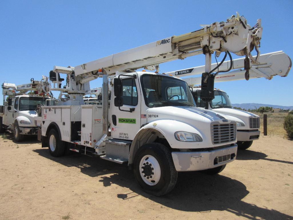 Altec Model DM47BTR Digger Derrick with Auger Attachment, S/N 0514FB1218 (2015) Mounted on