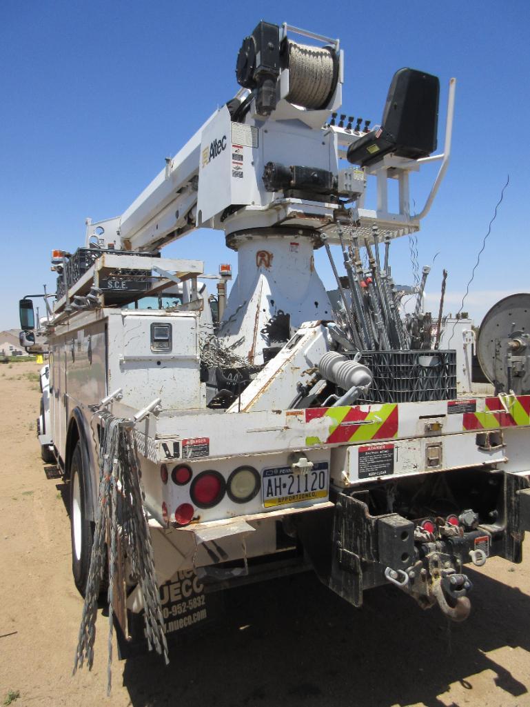 Altec Model DM47BTR Digger Derrick with Auger Attachment, S/N 0514FB1218 (2015) Mounted on