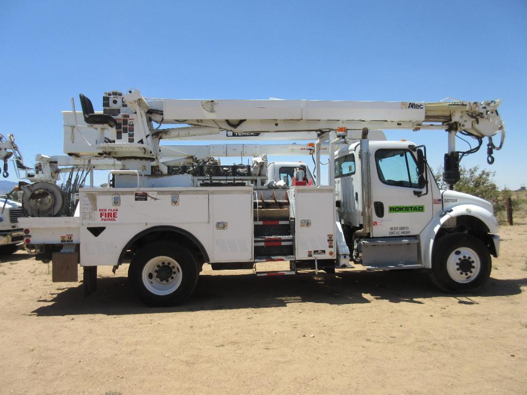Altec Model DM47BTR Digger Derrick with Auger Attachment, S/N 0514FB1218 (2015) Mounted on