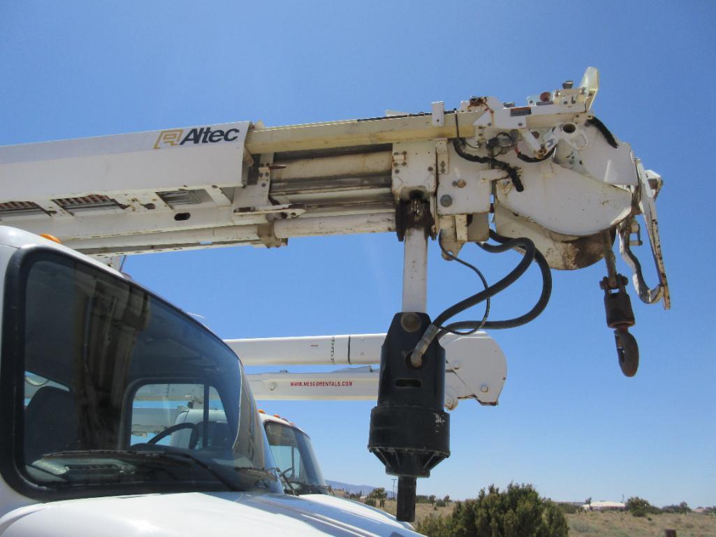 Altec Model DM47BTR Digger Derrick with Auger Attachment, S/N 0514FB1218 (2015) Mounted on
