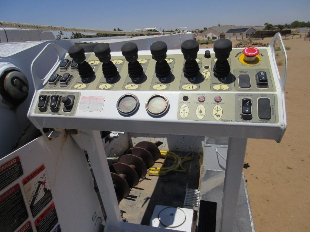 Altec Model DM47BTR Digger Derrick with Auger Attachment, S/N 0514FB1218 (2015) Mounted on