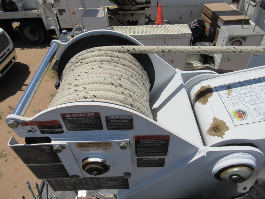 Altec Model DM47BTR Digger Derrick with Auger Attachment, S/N 0514FB1218 (2015) Mounted on