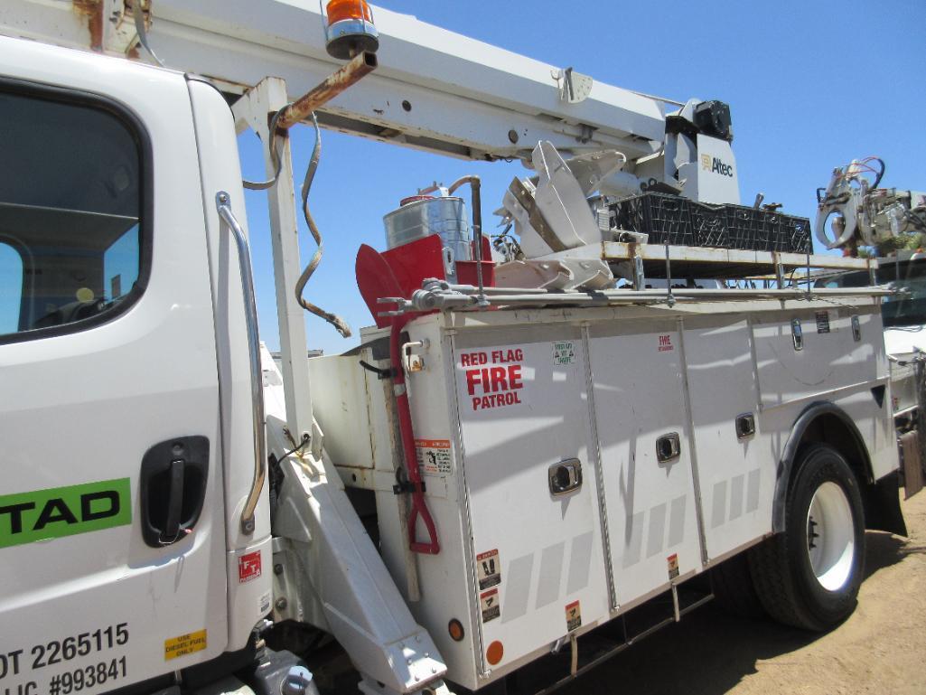 Altec Model DM47BTR Digger Derrick with Auger Attachment, S/N 0514FB1218 (2015) Mounted on