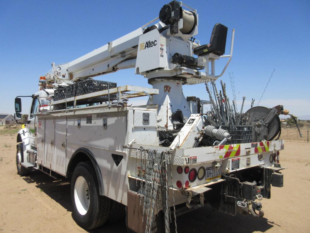 Altec Model DM47BTR Digger Derrick with Auger Attachment, S/N 0514FB1218 (2015) Mounted on