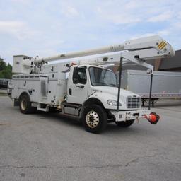 Altec AA755, 55' Rear Mounted 2-Man Bucket Aerial Boom, S/N 0413BZ7264, Front & Rear A-Frame