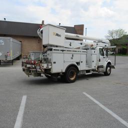 Altec AA755, 55' Rear Mounted 2-Man Bucket Aerial Boom, S/N 0413BZ7264, Front & Rear A-Frame