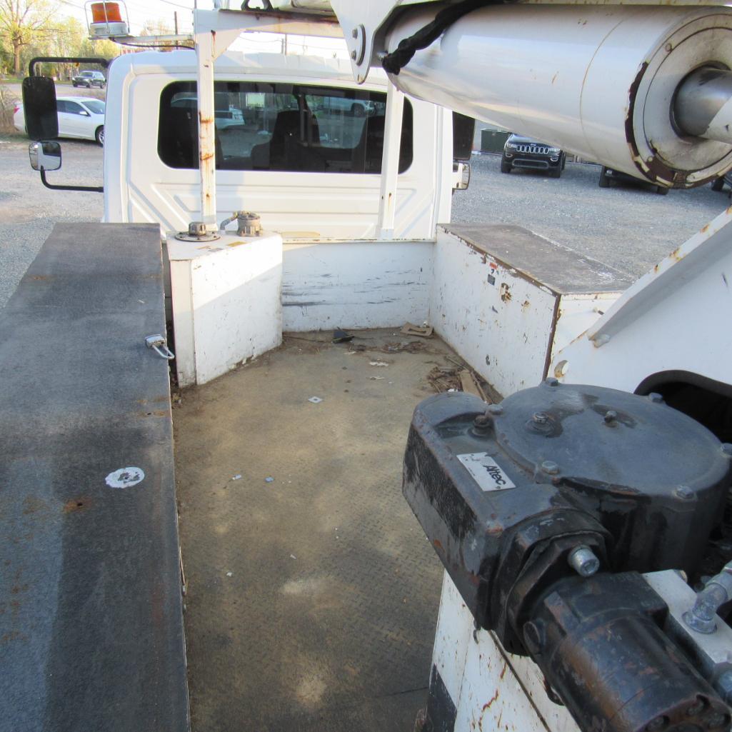 Altec AAFFP, 55' Rear Mounted Bucket 2-Man Aerial Boom, S/N 9736480655, Front & Rear A-Frame