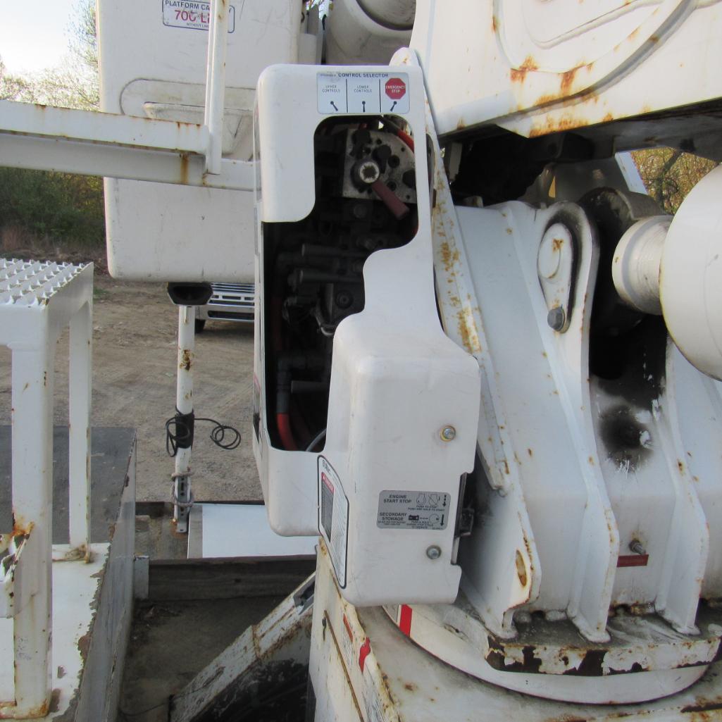 Altec AAFFP, 55' Rear Mounted Bucket 2-Man Aerial Boom, S/N 9736480655, Front & Rear A-Frame