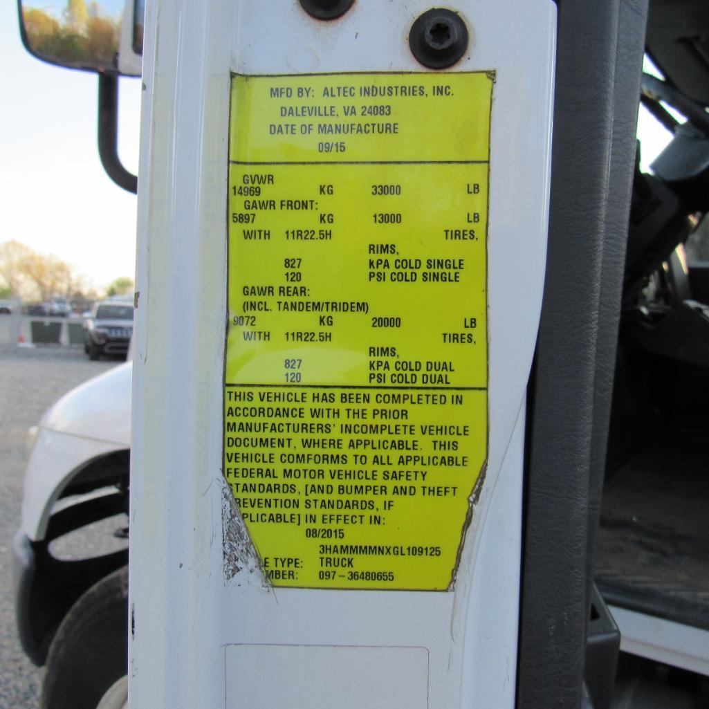 Altec AAFFP, 55' Rear Mounted Bucket 2-Man Aerial Boom, S/N 9736480655, Front & Rear A-Frame