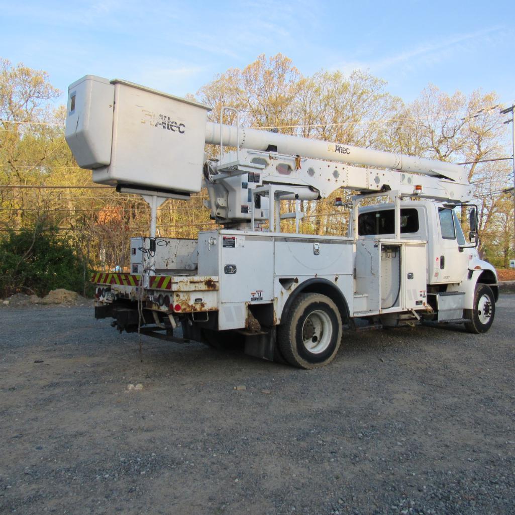 Altec AAFFP, 55' Rear Mounted Bucket 2-Man Aerial Boom, S/N 9736480655, Front & Rear A-Frame