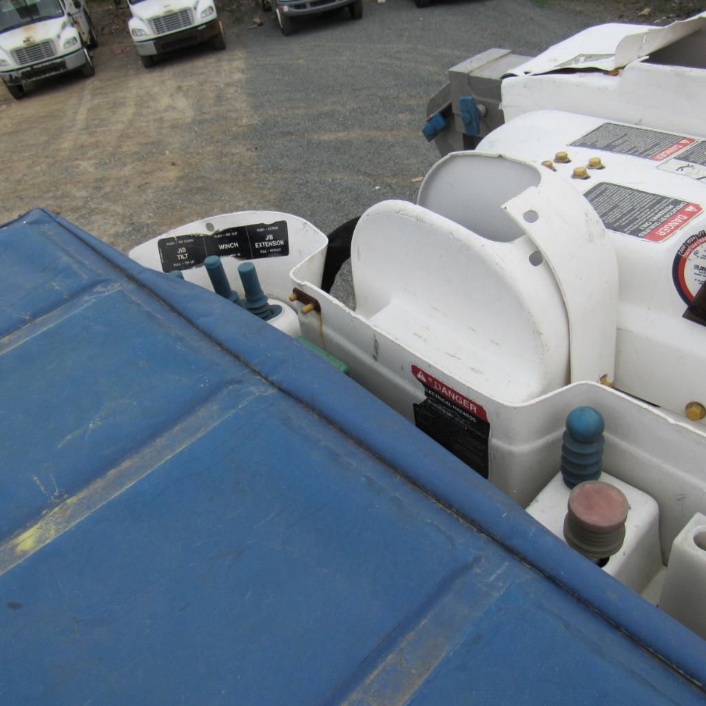 Altec AA755, 55' Rear Mounted 2-Man Bucket Aerial Boom, S/N 0113BZ7185, Front & Rear A-Frame