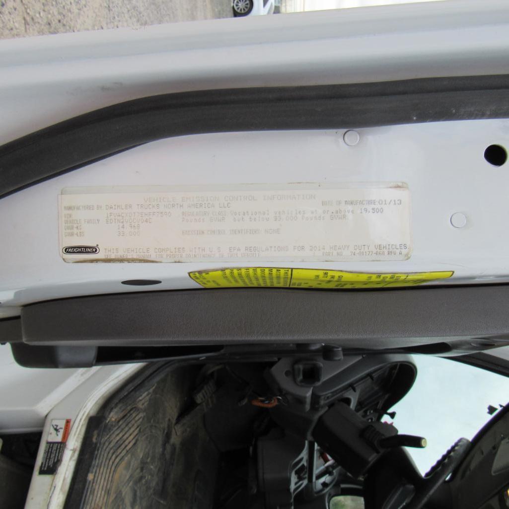 Altec AA755, 55' Rear Mounted 2-Man Bucket Aerial Boom, S/N 0113BZ7185, Front & Rear A-Frame