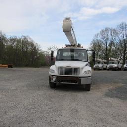 Altec AA755, 55' Rear Mounted 2-Man Bucket Aerial Boom, S/N 0113BZ7185, Front & Rear A-Frame