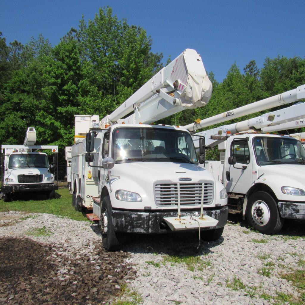 Terex Hi-Ranger HR52M, 52' Rear Mounted Bucket Truck, S/N 2110343947, 1-Man Bucket, Front & Rear