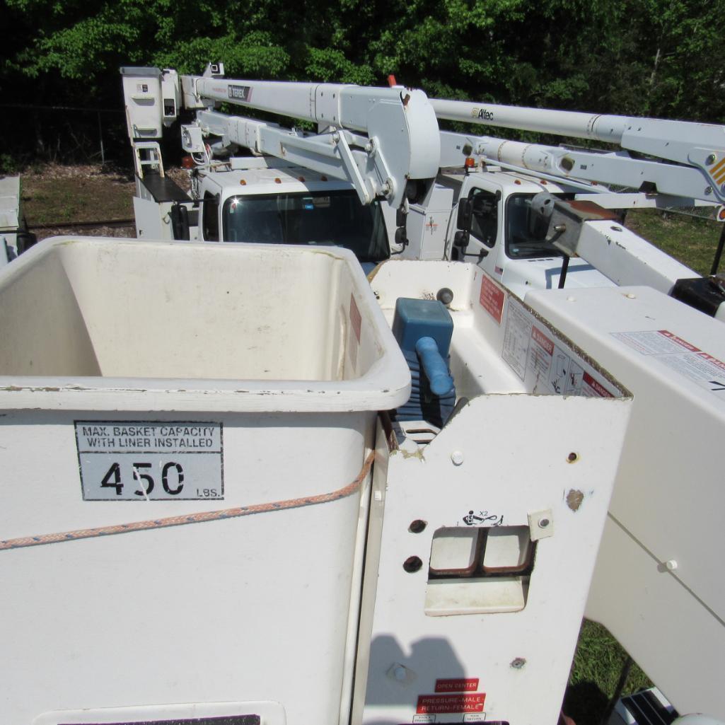 Terex Hi-Ranger HR52M, 52' Rear Mounted Bucket Truck, S/N 2110343947, 1-Man Bucket, Front & Rear
