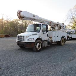 Altec AM55, 55' Rear Mounted 2-Man Bucket Aerial Boom, S/N 0413DM4506, Front & Rear A-Frame